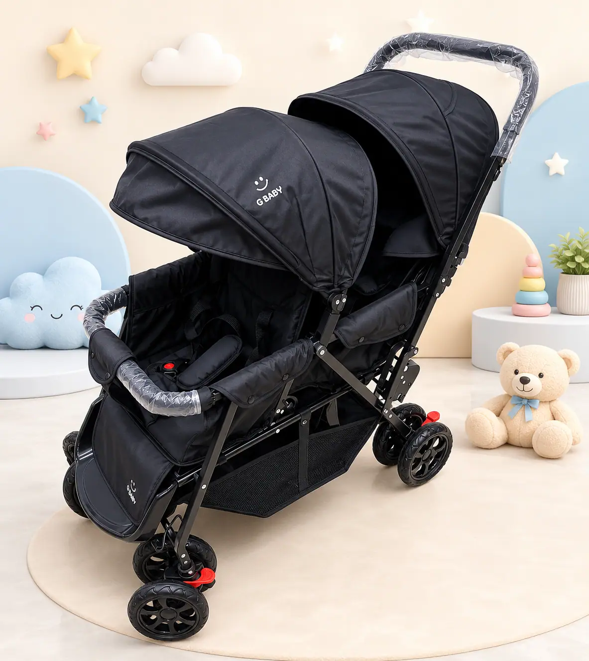 عربة اطفال مزدوجة من Gbaby