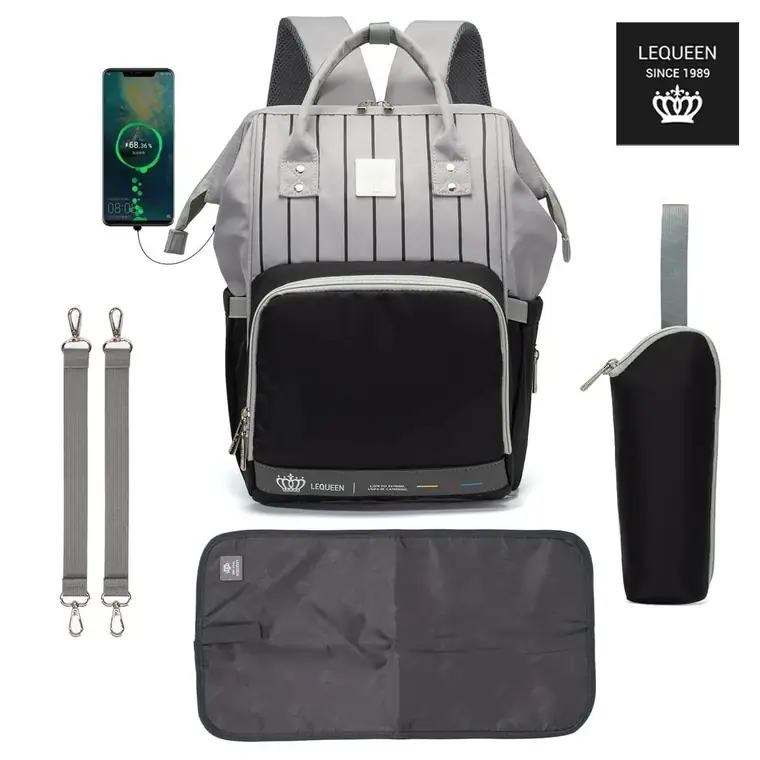 Lequeen Diamond 7TH Edition Waterproof Original mommy bag - الجيل السابع الدايموند من ليكوين