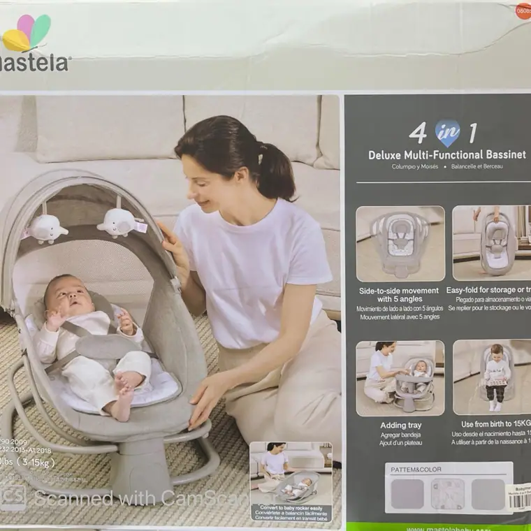 Mastela 4 in 1  Deluxe Multi-Functional Bassinet